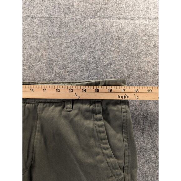 Argus Matchstick Chino Pants 34x30 Men's Green Mid-Rise Flat Front Casual - Picture 4 of 11